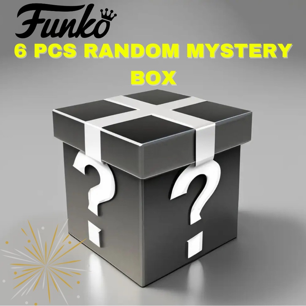 FUNKO POP! 6 PCS Random Mystery Box. No Doubles!